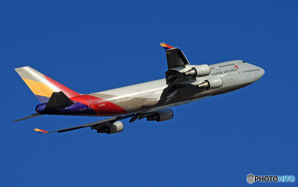 離陸 Asiana 747-400 HL7471