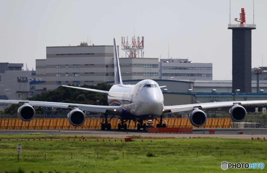 NCA  ７４７ジャンボ機 出発　