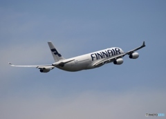 Finnair A340-313 離陸　