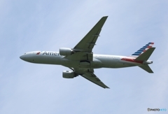 American 777-223  離陸
