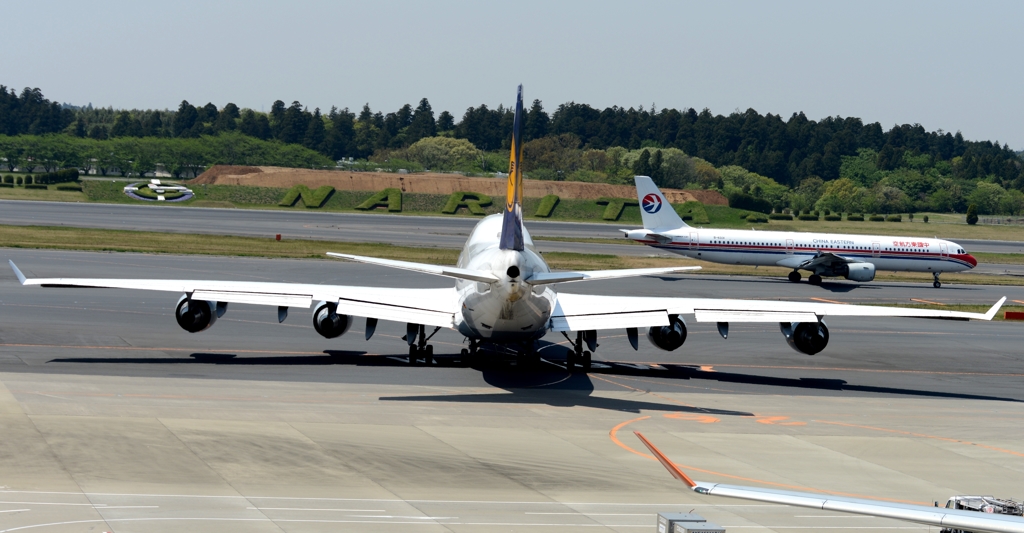 出発（122）Lufthansa 747-400 （B）　　