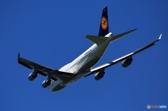 出発　Lufthansa ７４７ジャンボ機