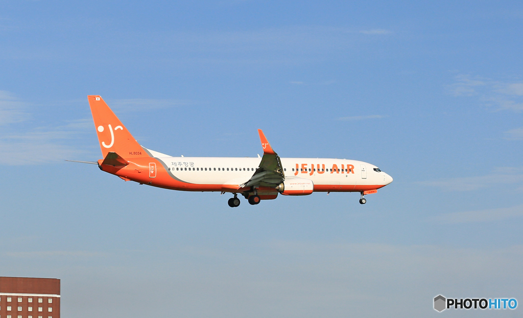 「青い空」 JEJU 737-8HX HL8034