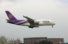 「良い天気」 THAI A380-841 HS-TUC 到着 「良い天気」 THAI A380-841 HS-TUC 到着