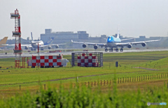 KLM 747-400 PH-BFS 出発　
