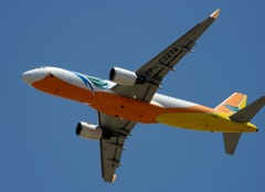 SEBU A320-212 出発