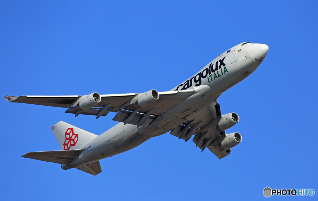 Cargolux 747-4R7F LX-TCV 出発 