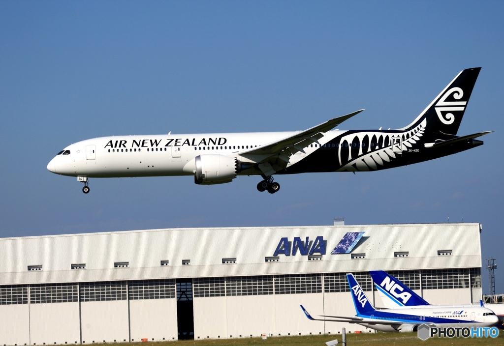 着地前  Air New Zealand 787-9 