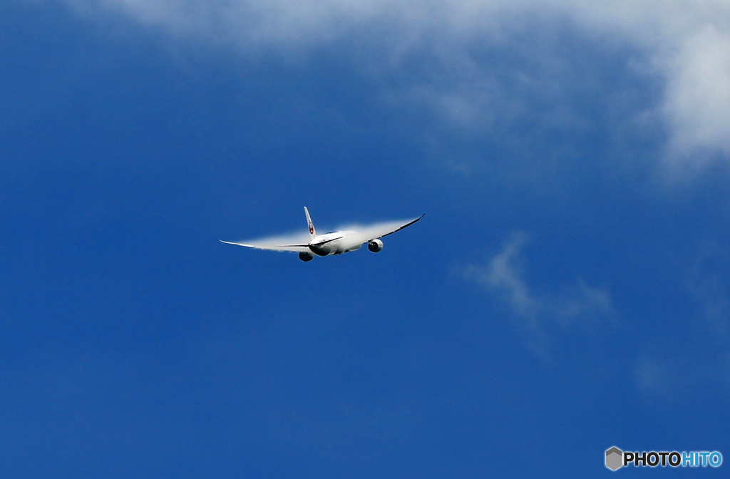 離陸 JAL 787-9 JA838Jベイパー