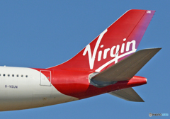 Virgin Atlantic　あの「懐かしい」、尾翼ですよ。