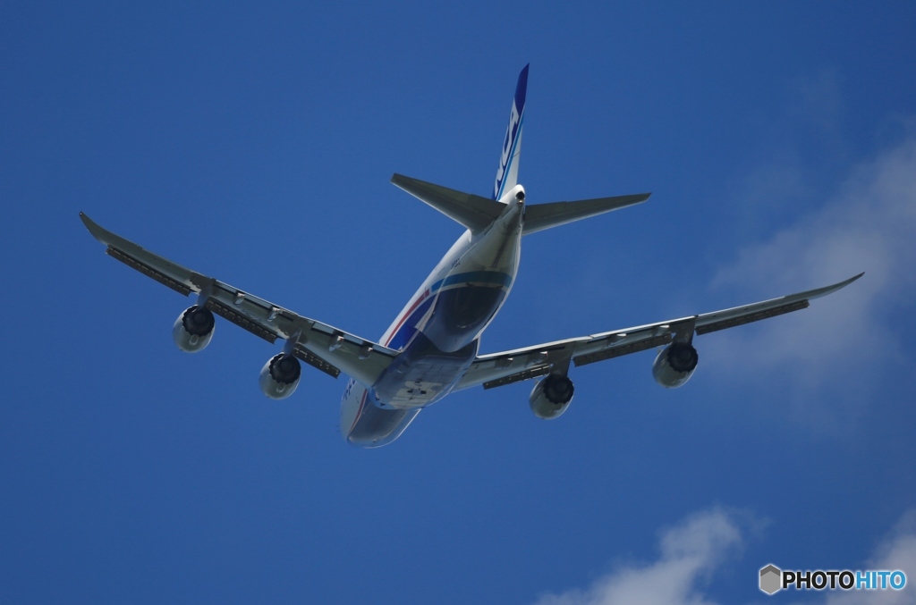 NCA 747-8KZF  離陸　