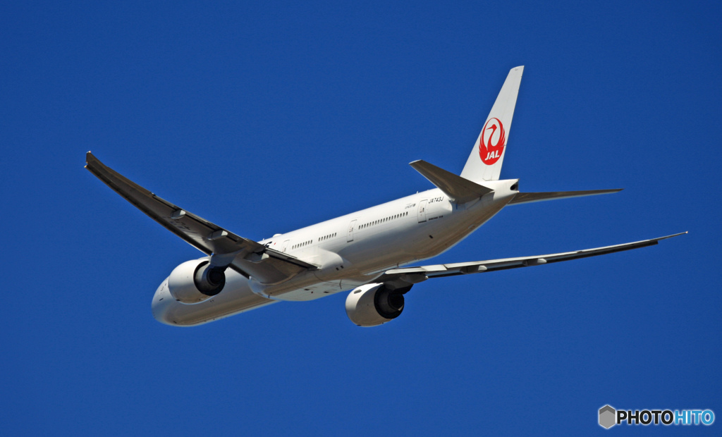 JAL 777-346 JA743J 離陸 