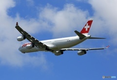 離陸 SWISS A340-313 HB-JMB