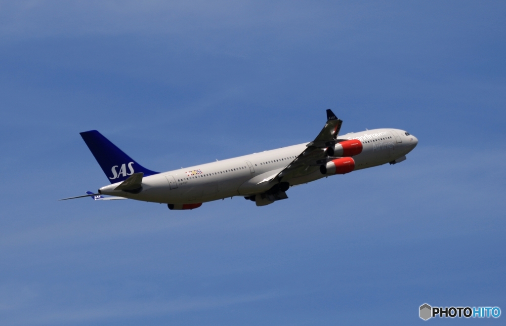 SAS A340-313 離陸