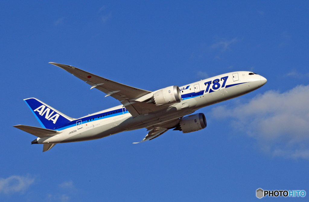 ANA 787-8 JA805A 出発 