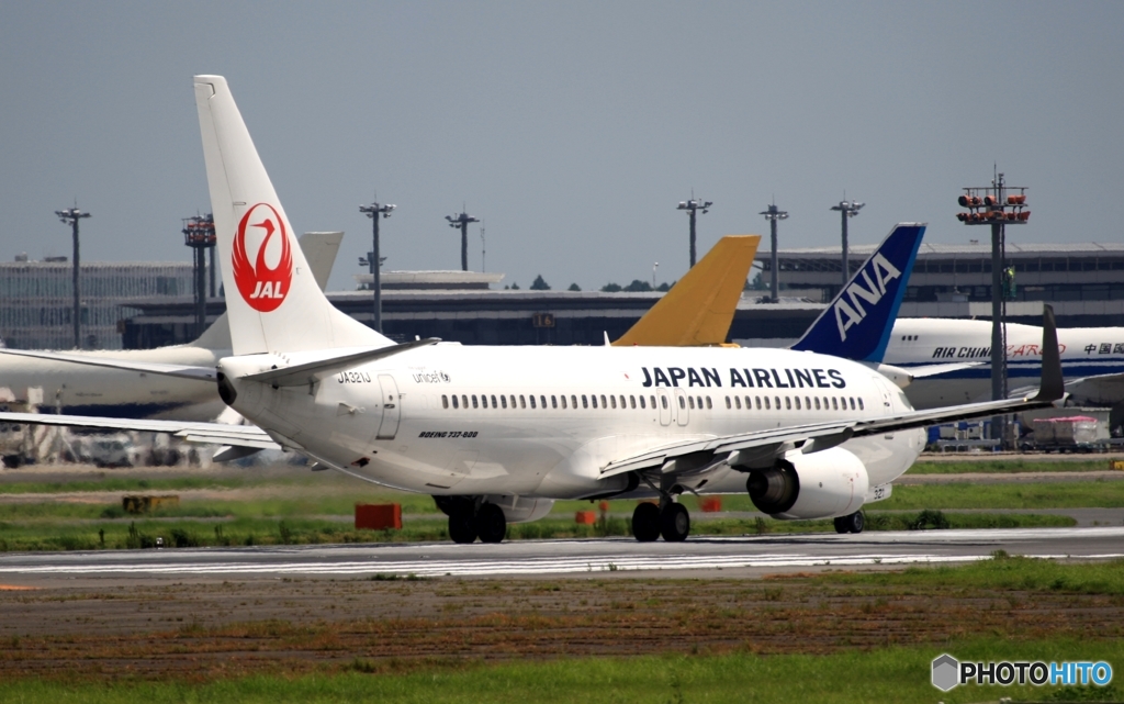 JAL 737-800 出発　