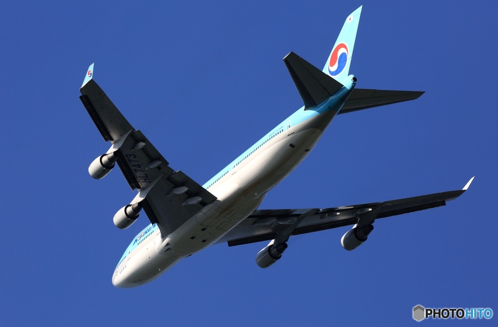 出発　KOREAN 747-400
