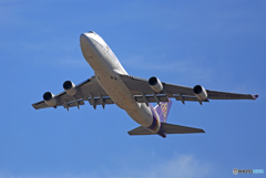 Thai  747-400 HS-TGO 出発　