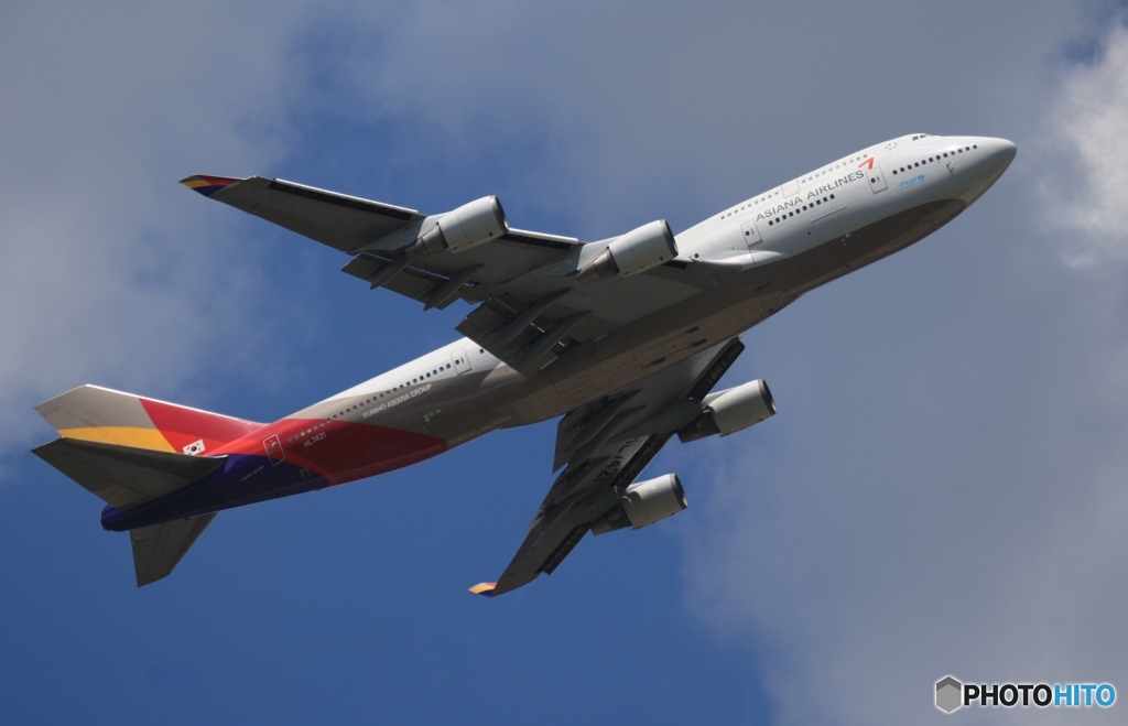 ASIANA ７４７ジャンボ機　