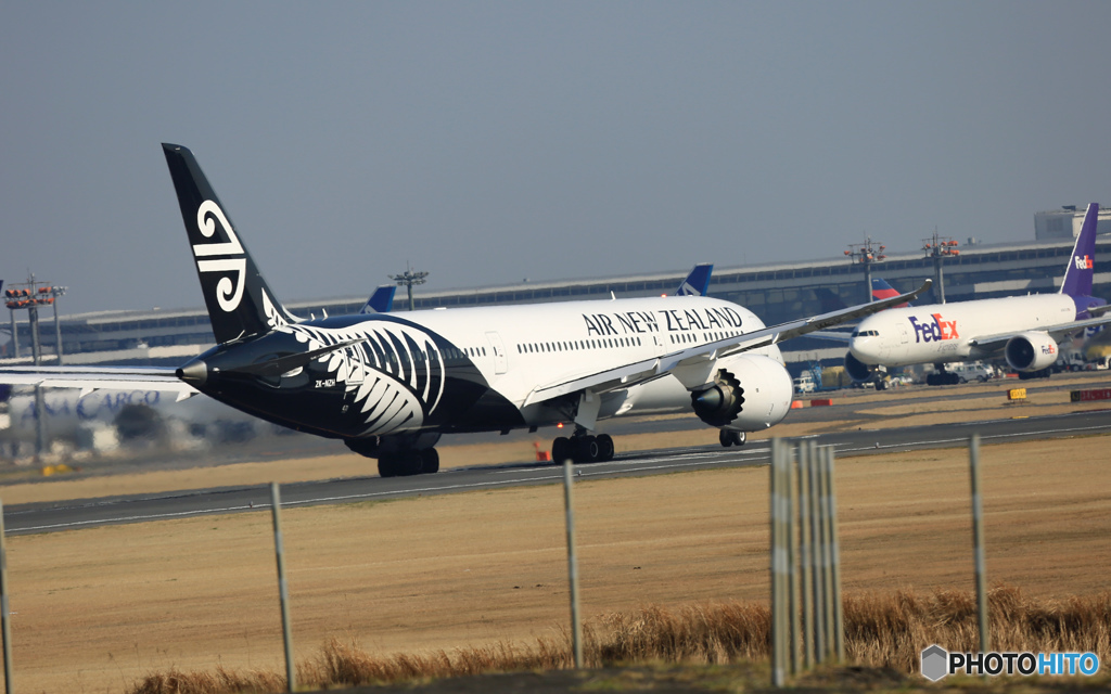 出発 Air New Zealand B787-9 ZK-NZH