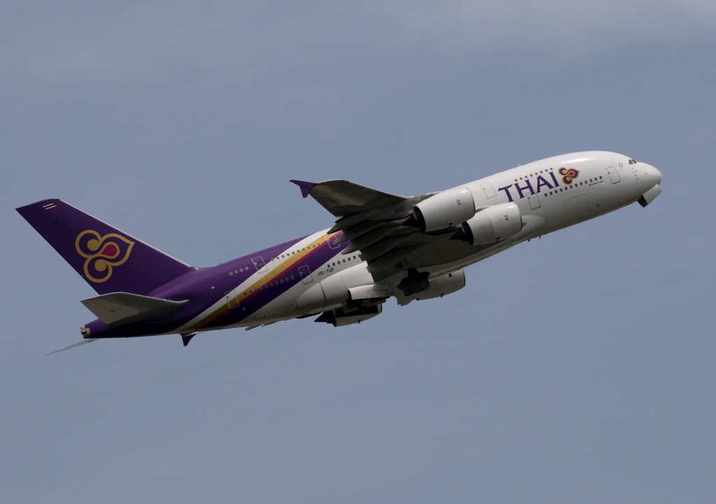THAI A380-841 離陸　