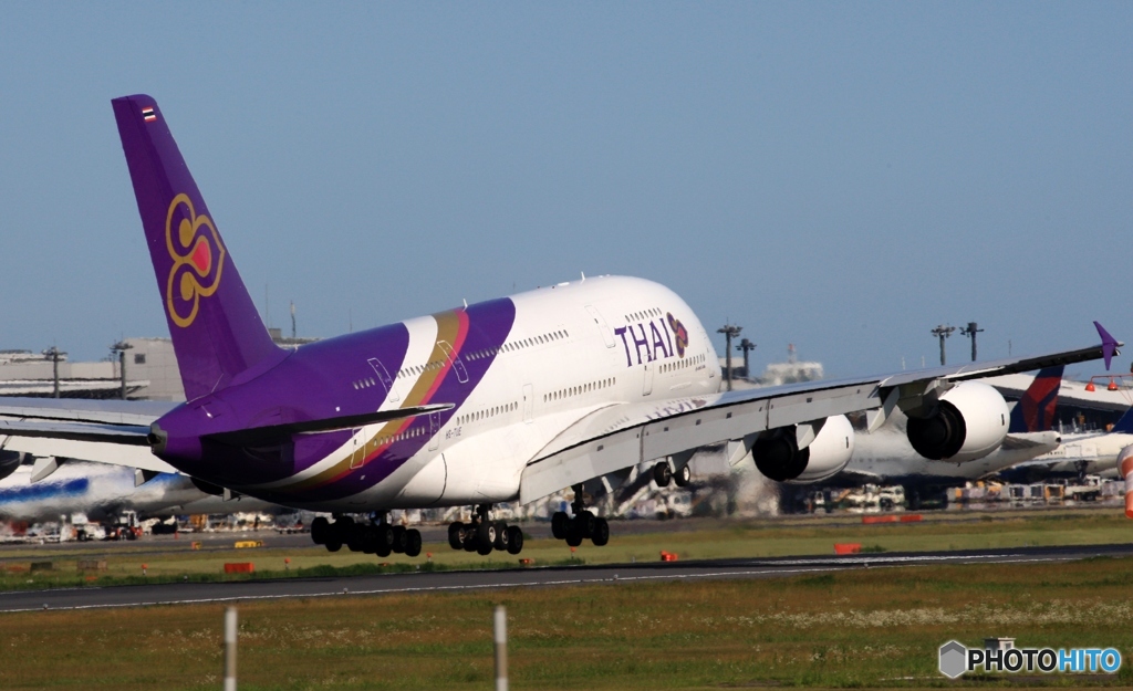 Thai A380-841 到着　