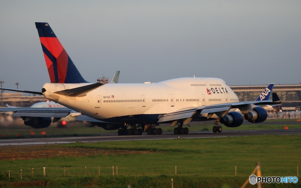 DELTA７４７ジャンボ機✈