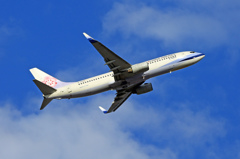 China 737-809 B-18606 飛び立ち　