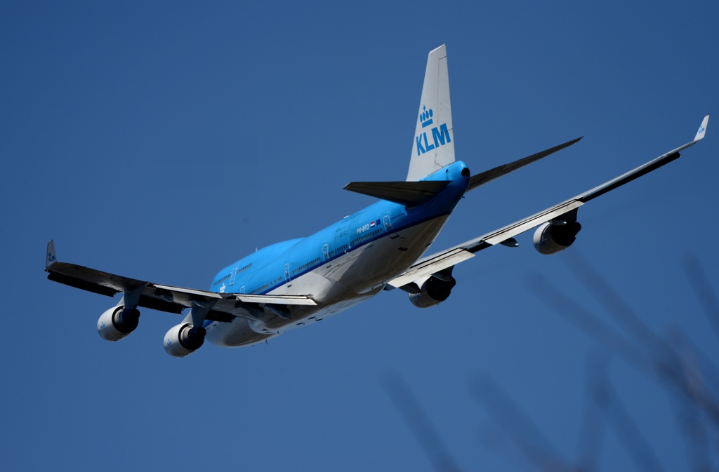 KLM 747-400 離陸