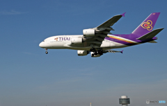 着陸 THAI A380-841 HS-TUD