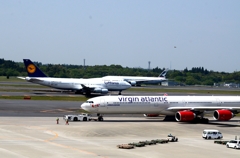 到着（15）Virgin atlantic A340-600　　