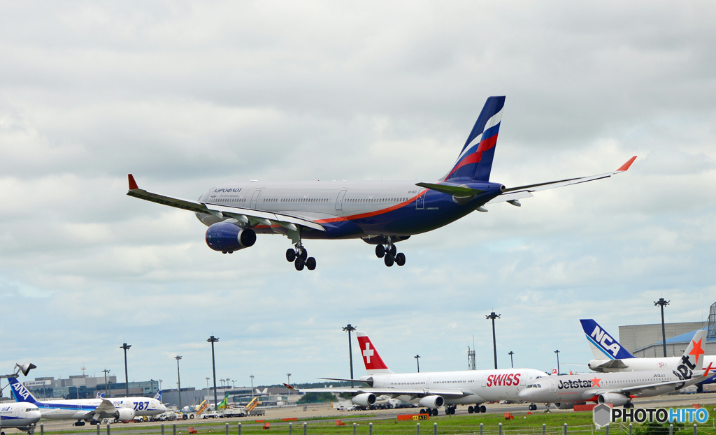 着陸 AEROFLOT A330-343 VQ-BCU