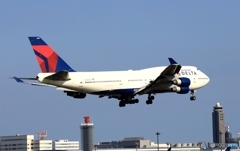 DELTA 747-400 着陸　