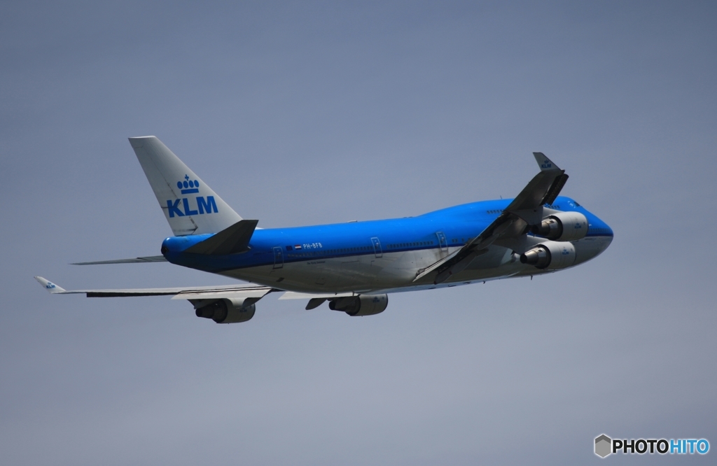 KLM 747-400  離陸　
