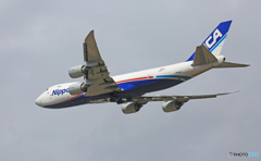 飛び立ち　NCA 747-8KZF JA14KZ