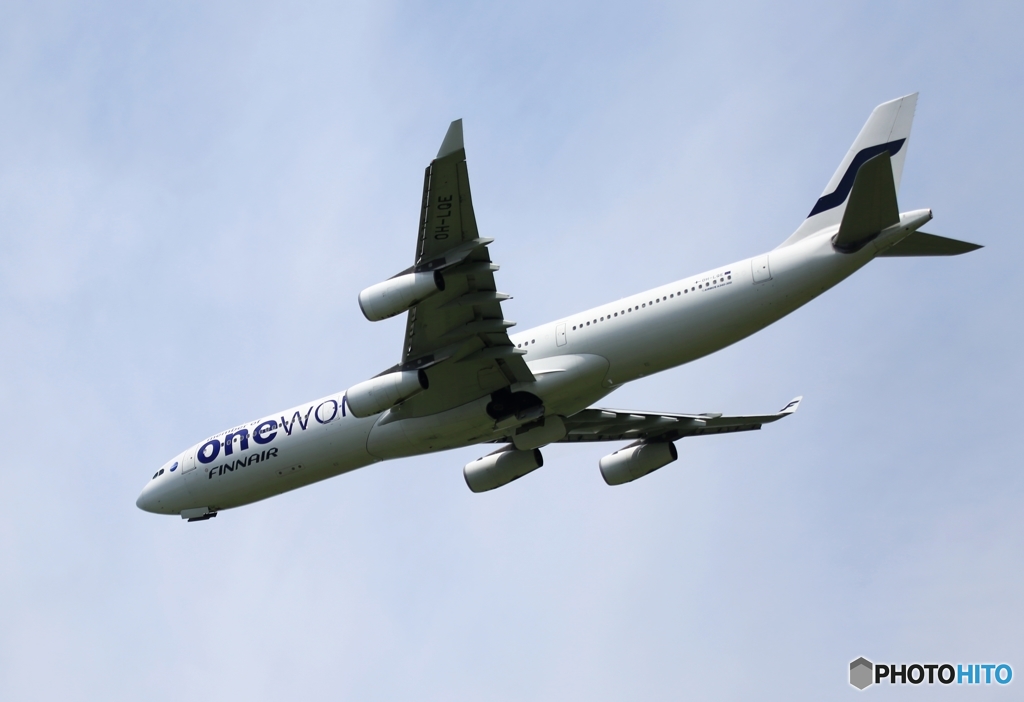 Finnair A340-313  出発　