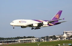 THAI A380-841 着陸　