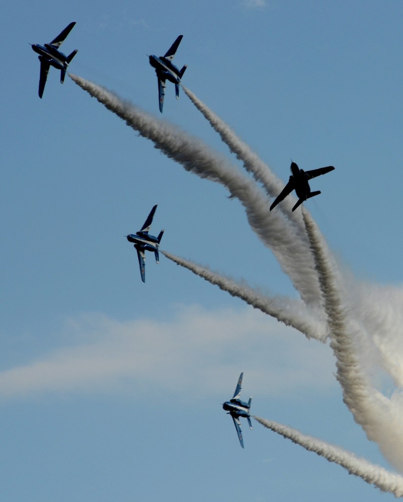 入間航空祭(97)アクロバット T-4 ブルーインパルス 