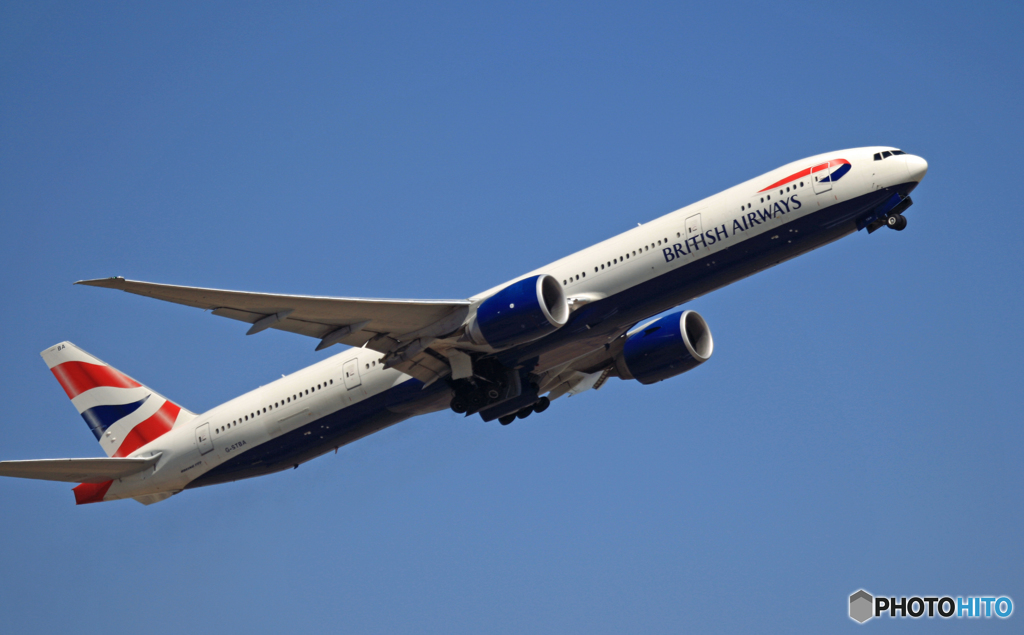 離陸 British 777-336 G-STBA