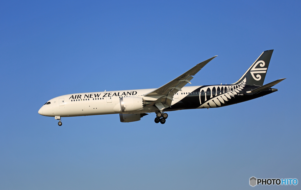Air New Zealand B787-9 ZK-NZC 着陸 