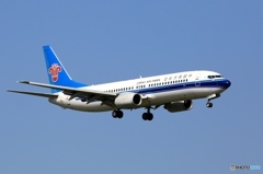 中国南方737-800  B-5021 到着　