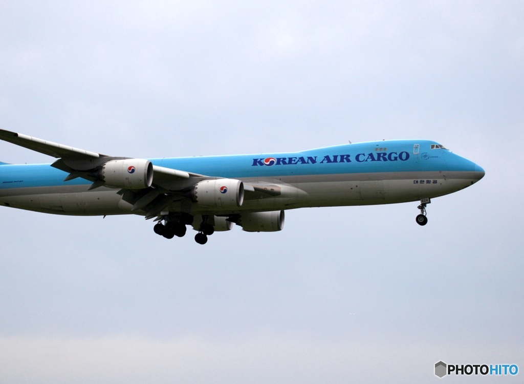 KOREAN Cargo 747-8F 到着　