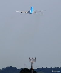 出発　KLM B747-400 PH-BFI