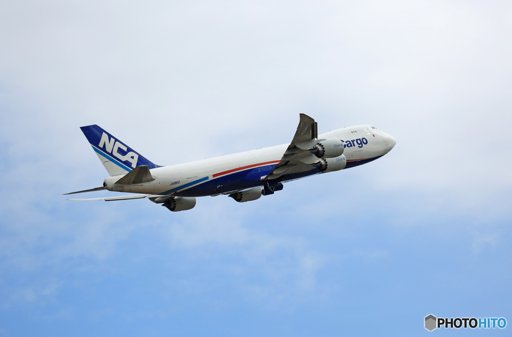 「空色」 NCA 747-8KZF JA16KZ離陸 