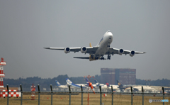 出発 POLAR 747 N857GT