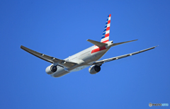 「そらー」 American 777-223 N752AN 離陸