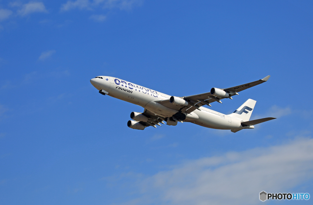 出発 FINNAIR A340-313 OH-LQE