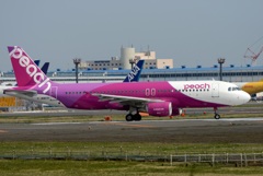 Peach A320-214 離陸