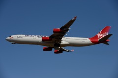 virgin A340-300 離陸
