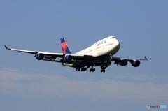 ✈DELTA B747-400 N670US 到着  ✈DELTA B747-400 N670US 到着